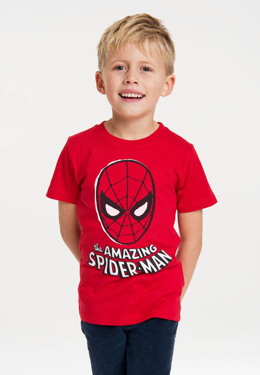 Logoshirt Spider-Man - Maske - Marvel Comics - Bio - T-Shirt Print - Kinder