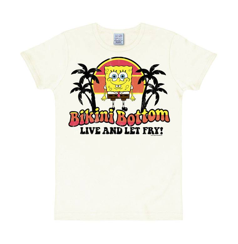 Logoshirt Spongebob - Bikini Bottom - Live And Let Fry - T-Shirt Print - Herren