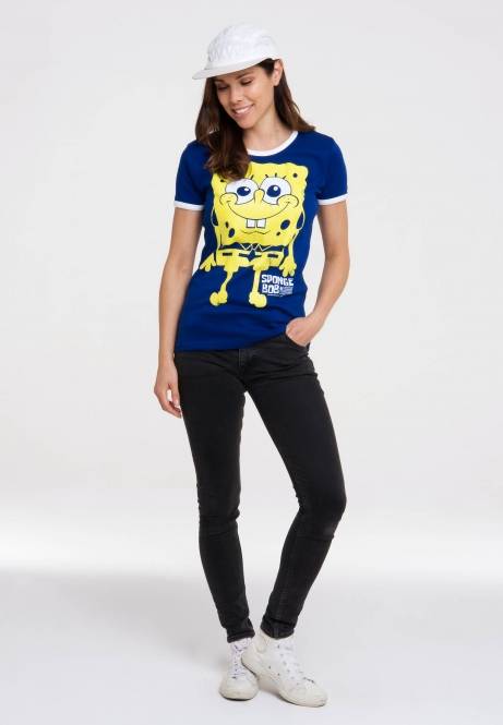 Logoshirt Spongebob - Ich Bin Bereit - T-Shirt Print - Damen