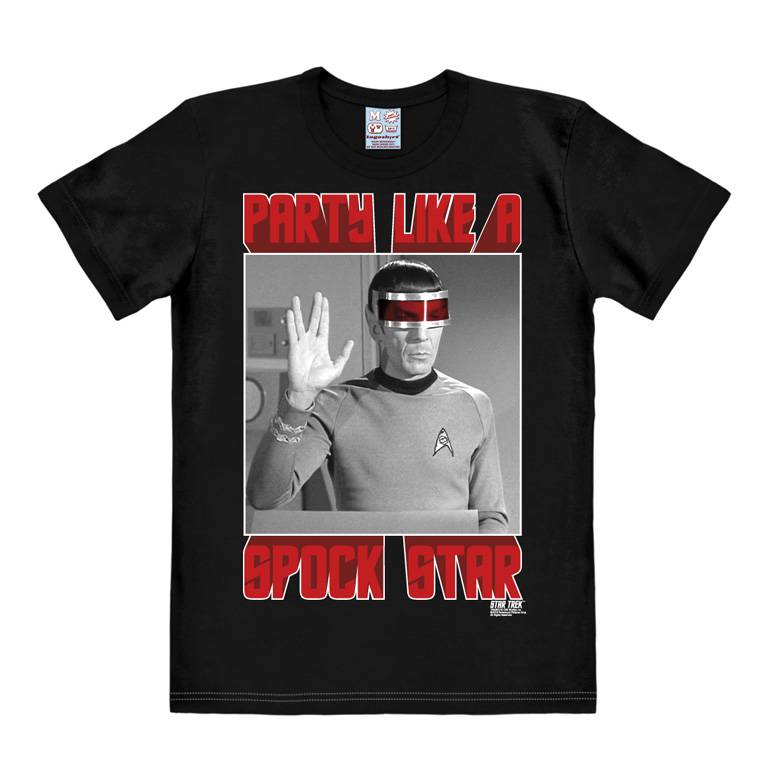 Logoshirt Star Trek - Spock - Party Like A Spock Star - T-Shirt Print - Damen
