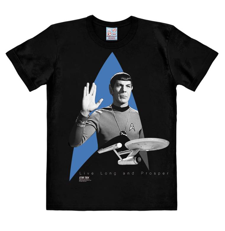 Logoshirt Star Trek - Spock - USS Enterprise Logo - T-Shirt Print - Damen