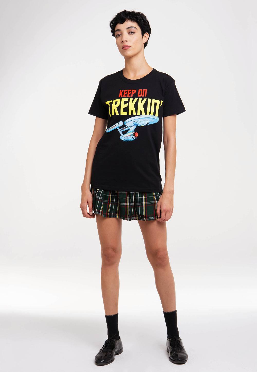 Logoshirt Star Trek - USS Enterprise - Keep On Trekkin' - T-Shirt Print