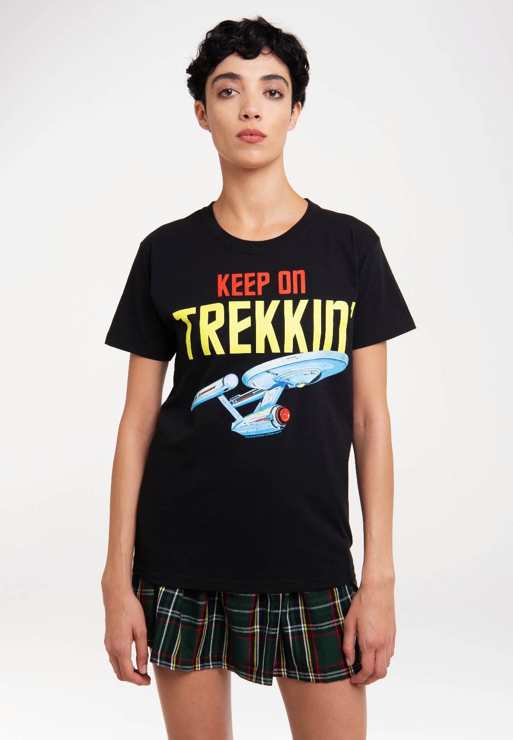 Logoshirt Star Trek - USS Enterprise - Keep On Trekkin' - T-Shirt Print