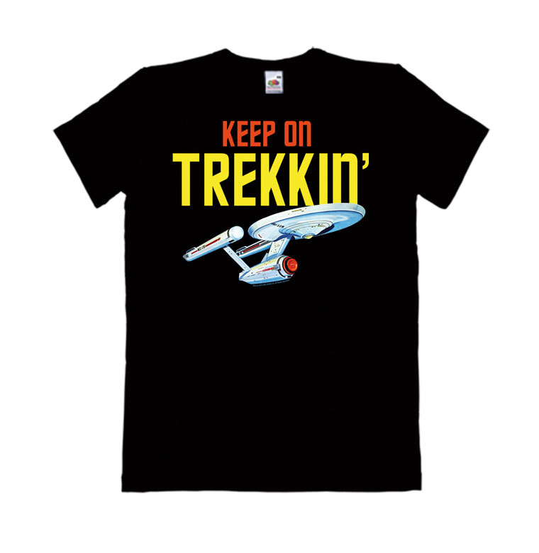 Logoshirt Star Trek - USS Enterprise - Keep On Trekkin' - T-Shirt Print