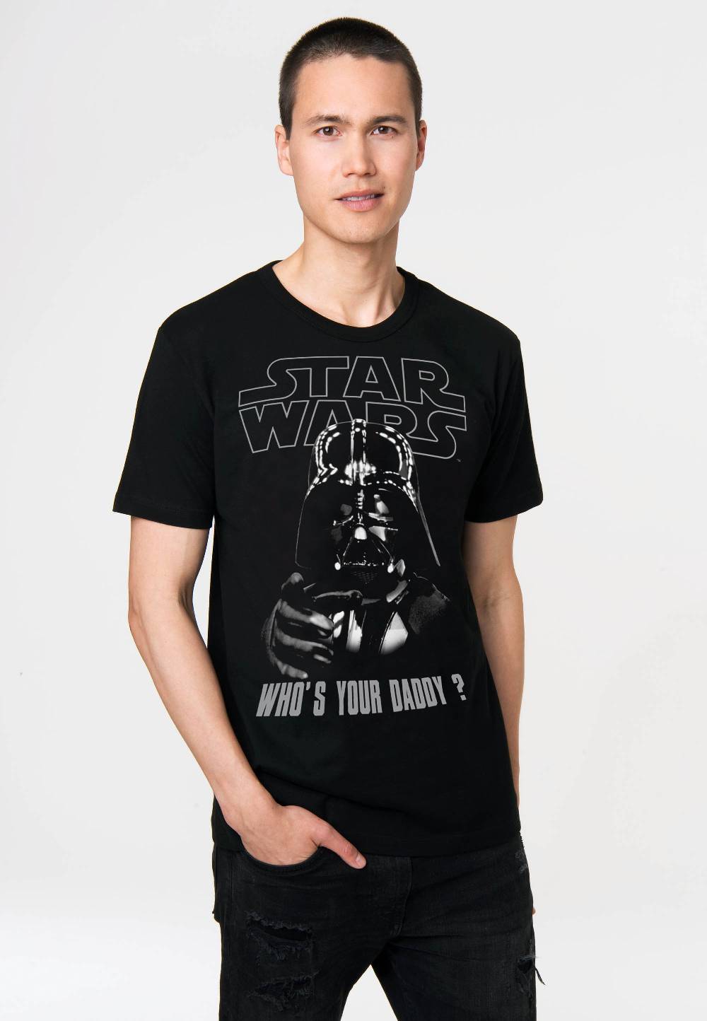 Logoshirt Star Wars - Darth Vader - Who´s Your Daddy? - T-Shirt Print - Herren