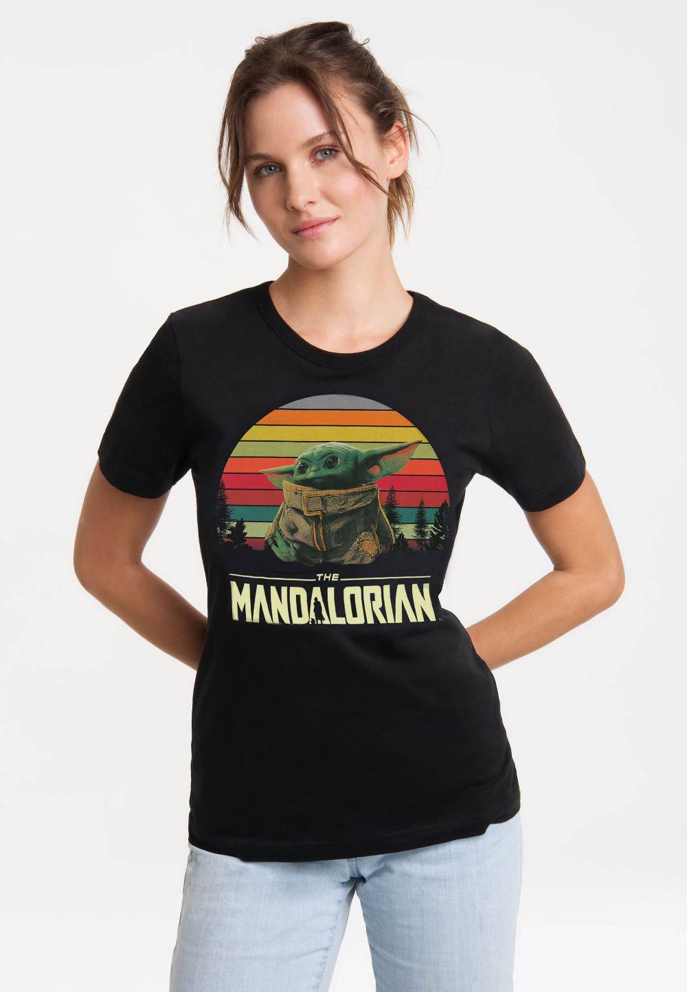 Logoshirt Star Wars - The Mandalorian - Baby Yoda - T-Shirt Print - Damen