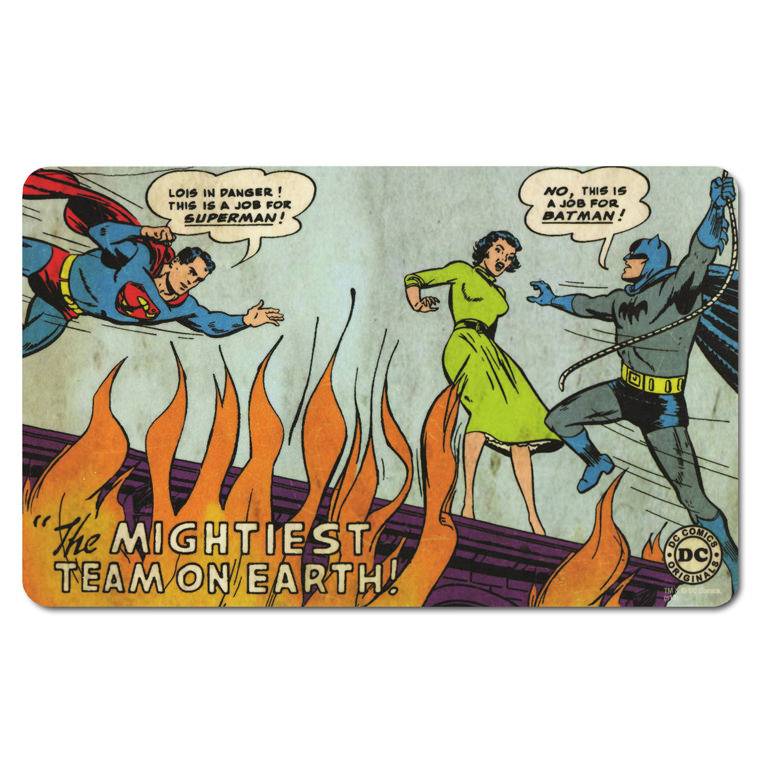 Logoshirt Superman & Batman - Mightiest Team On Earth! - DC-Comics - Frühstücksbrettchen