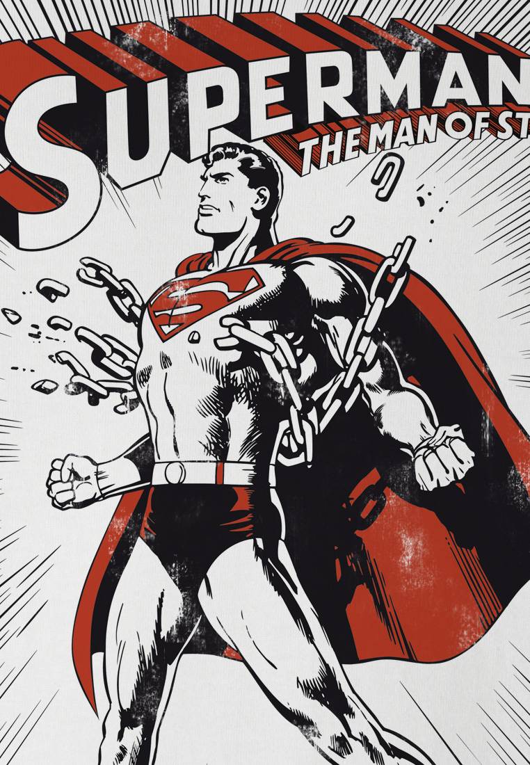 Logoshirt Superman - Kryptonite - DC Comics - T-Shirt Print