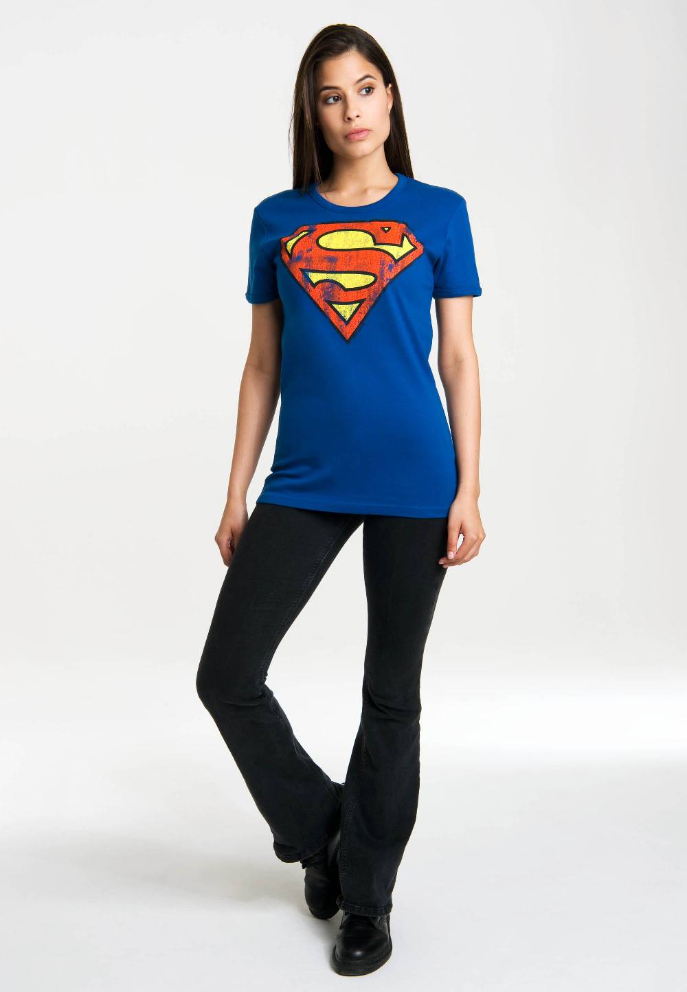 Logoshirt Superman - Logo - DC Comics - T-Shirt Print - Damen