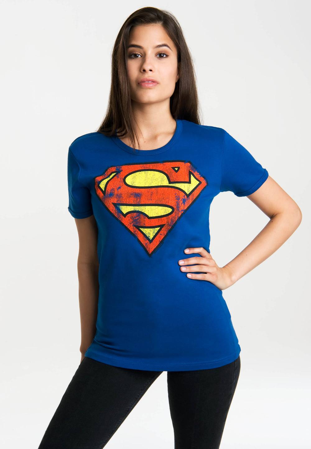 Logoshirt Superman - Logo - DC Comics - T-Shirt Print - Damen