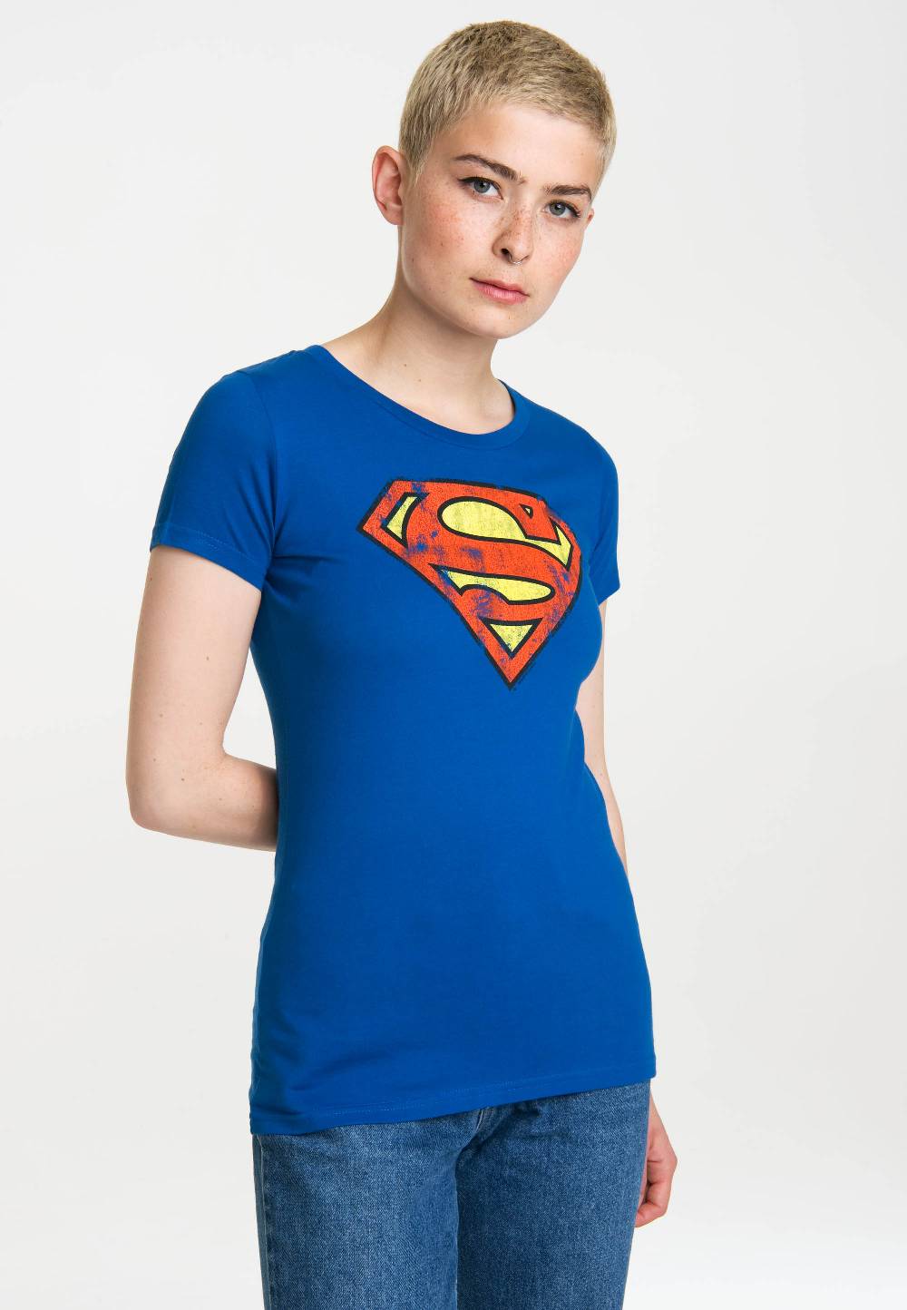 Logoshirt Superman - Logo - DC Comics - T-Shirt Print - Damen