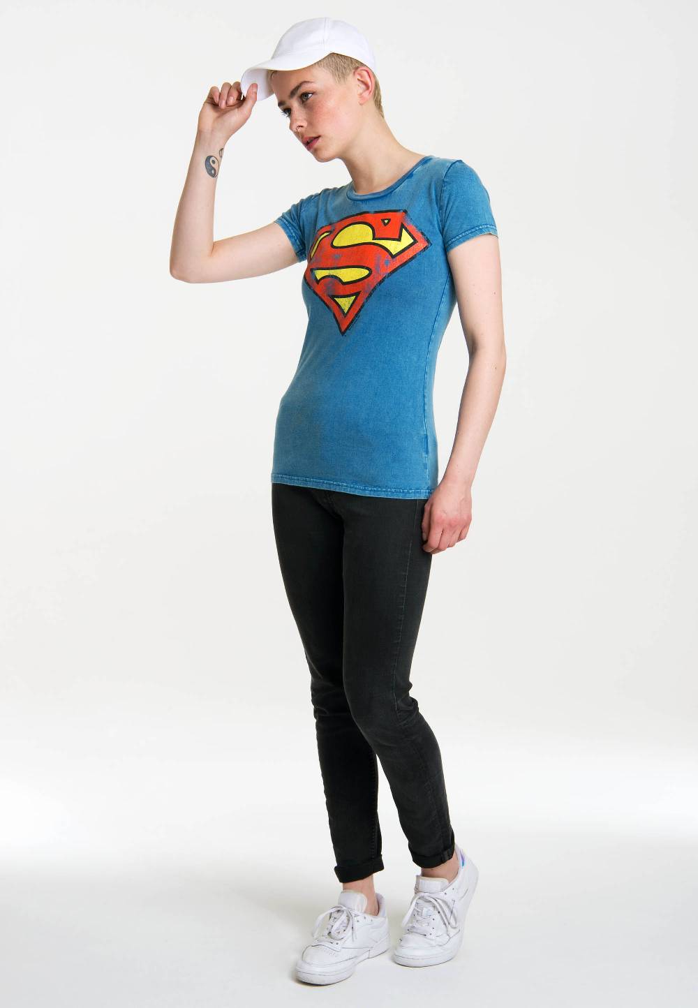 Logoshirt Superman - Logo - DC Comics - Vintage T-Shirt Print - Damen
