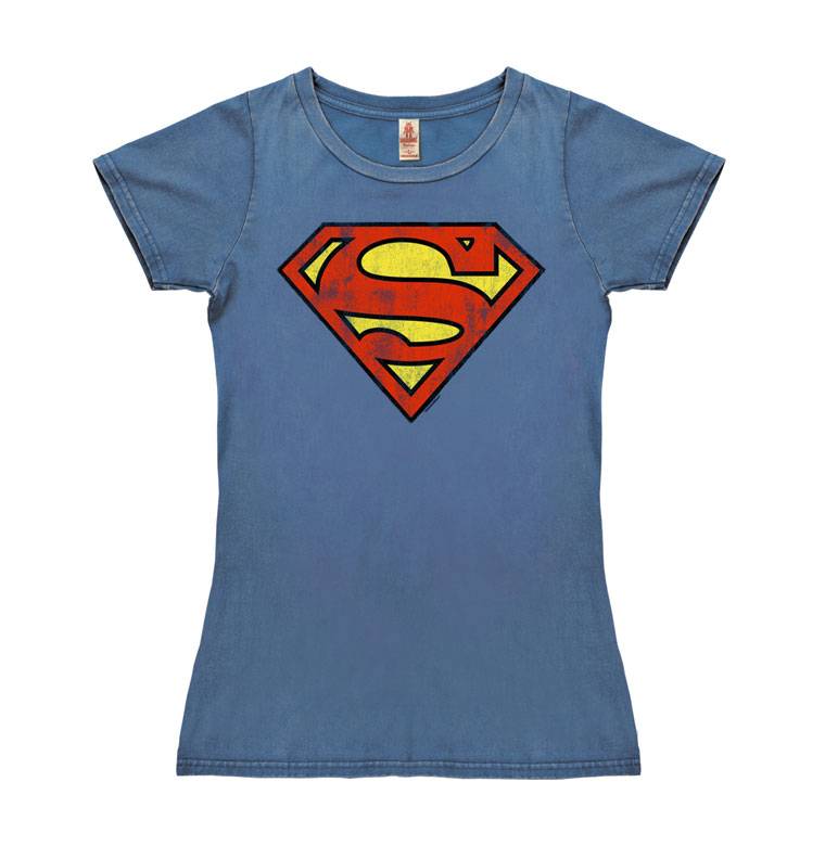 Logoshirt Superman - Logo - DC Comics - Vintage T-Shirt Print - Damen