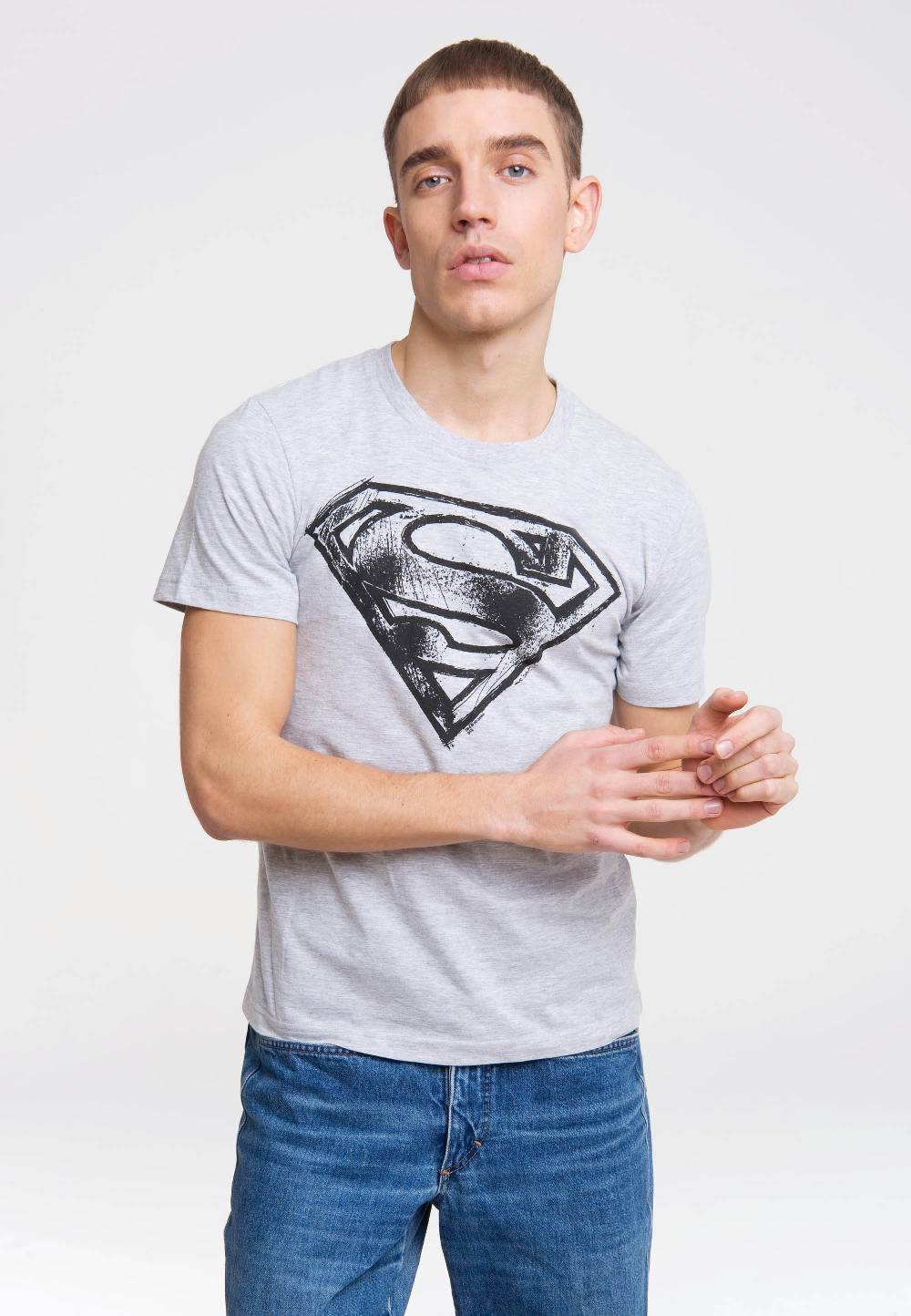 Logoshirt Superman - Logo - Scribble - DC Comics - T-Shirt Print