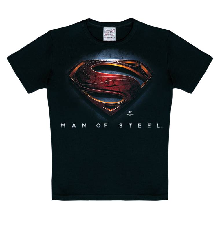 Logoshirt Superman - Man Of Steel - DC Comics - T-Shirt Print - Kinder