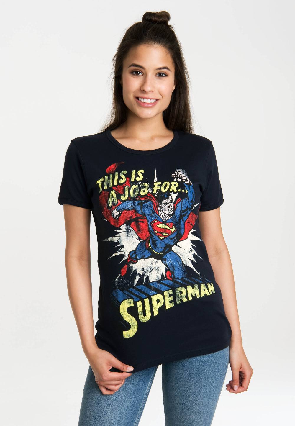 Logoshirt Superman - This Is A Job - DC Comics - T-Shirt Print - Damen