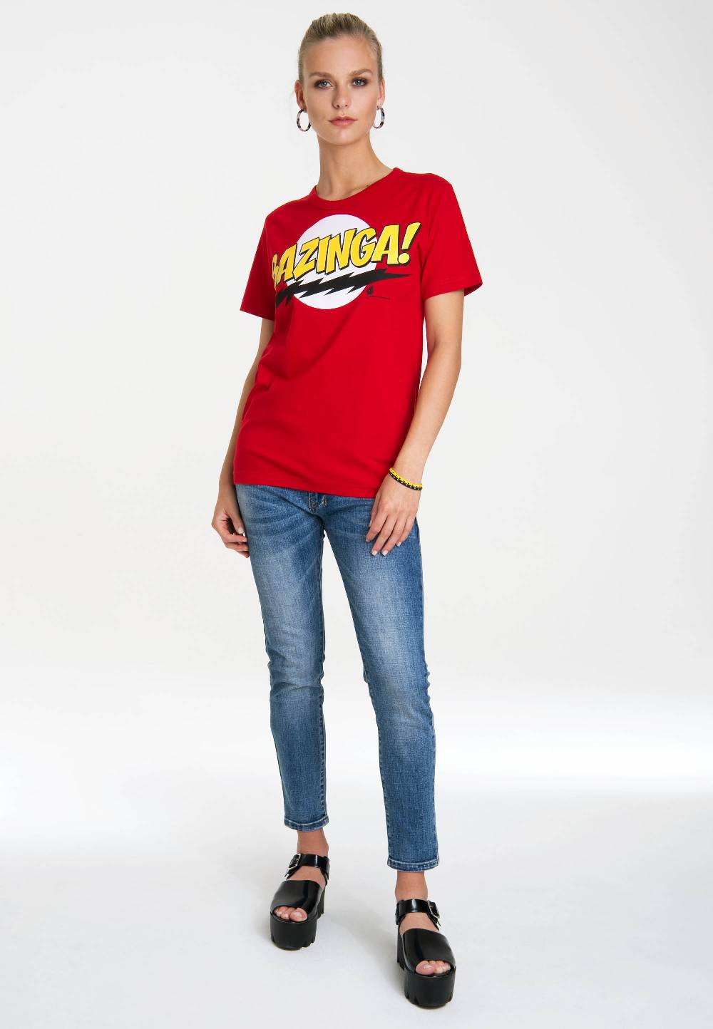 Logoshirt The Big Bang Theory - Bazinga - T-Shirt Print - Damen