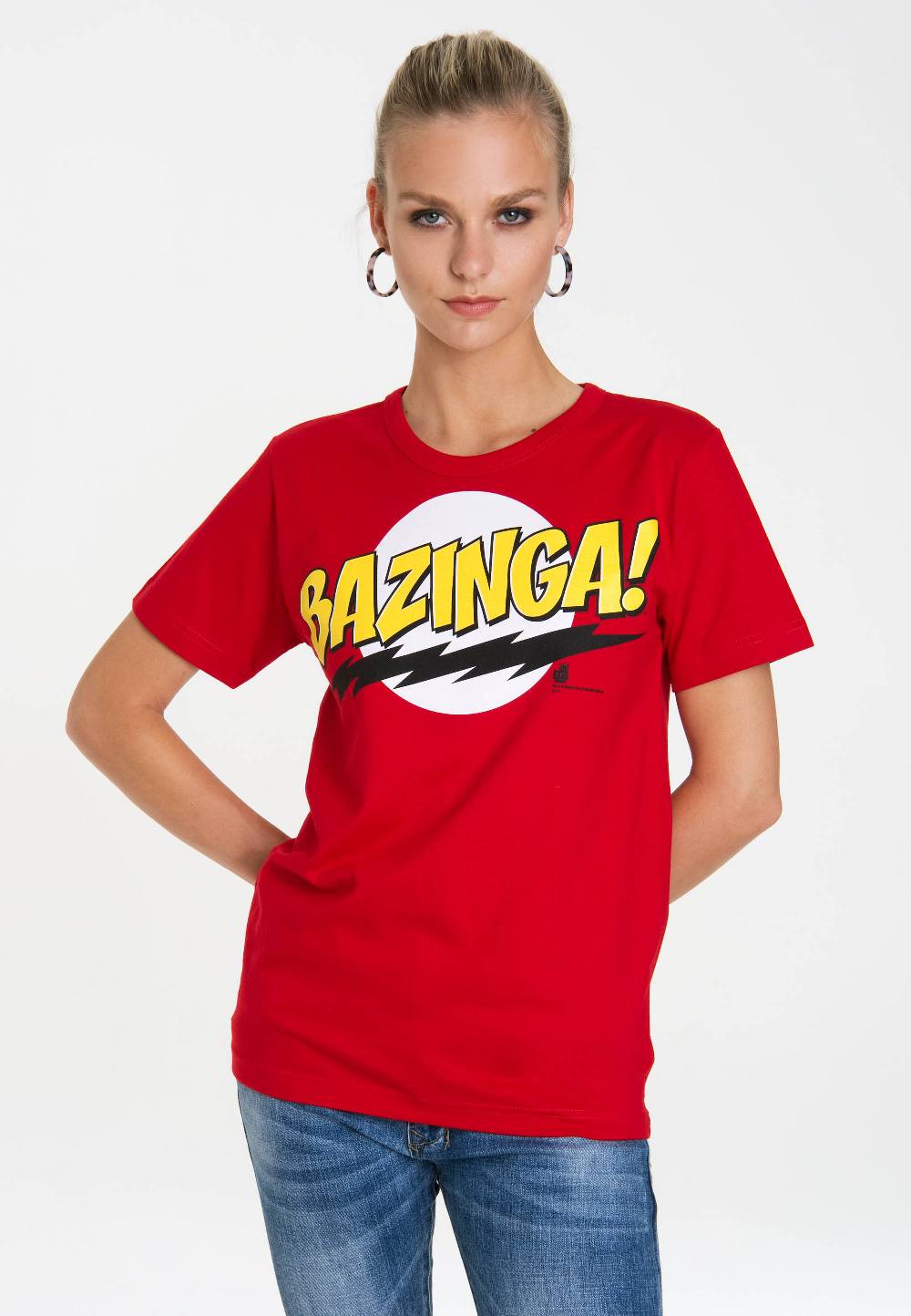 Logoshirt The Big Bang Theory - Bazinga - T-Shirt Print - Damen