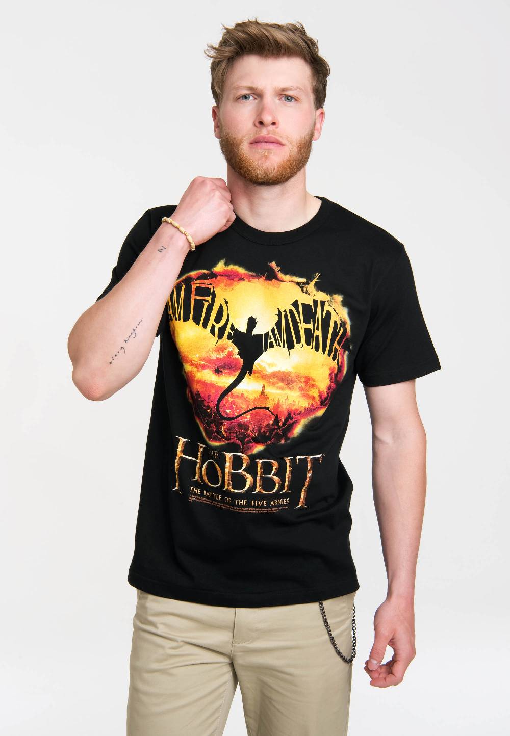 Logoshirt The Hobbit - I Am Fire I Am Death - Smaug - T-Shirt Print - Herren
