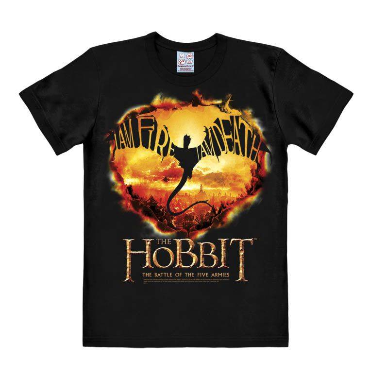 Logoshirt The Hobbit - I Am Fire I Am Death - Smaug - T-Shirt Print - Herren