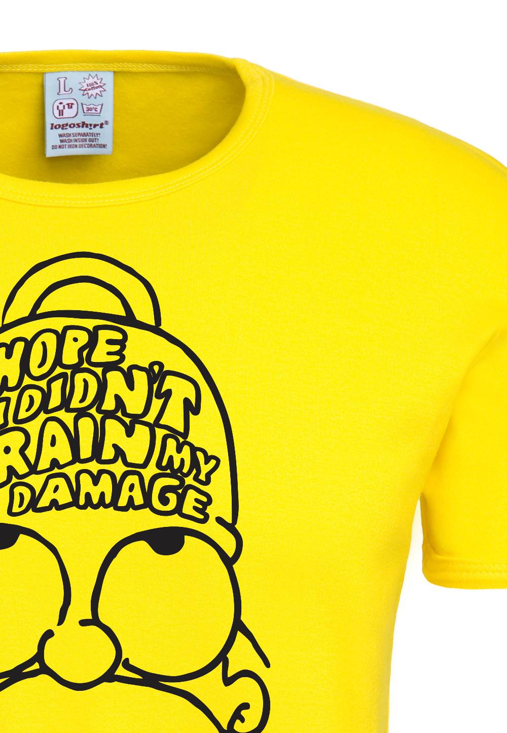 Logoshirt The Simpsons - Homer Simpson - Brain My Damage - T-Shirt Print - Herren