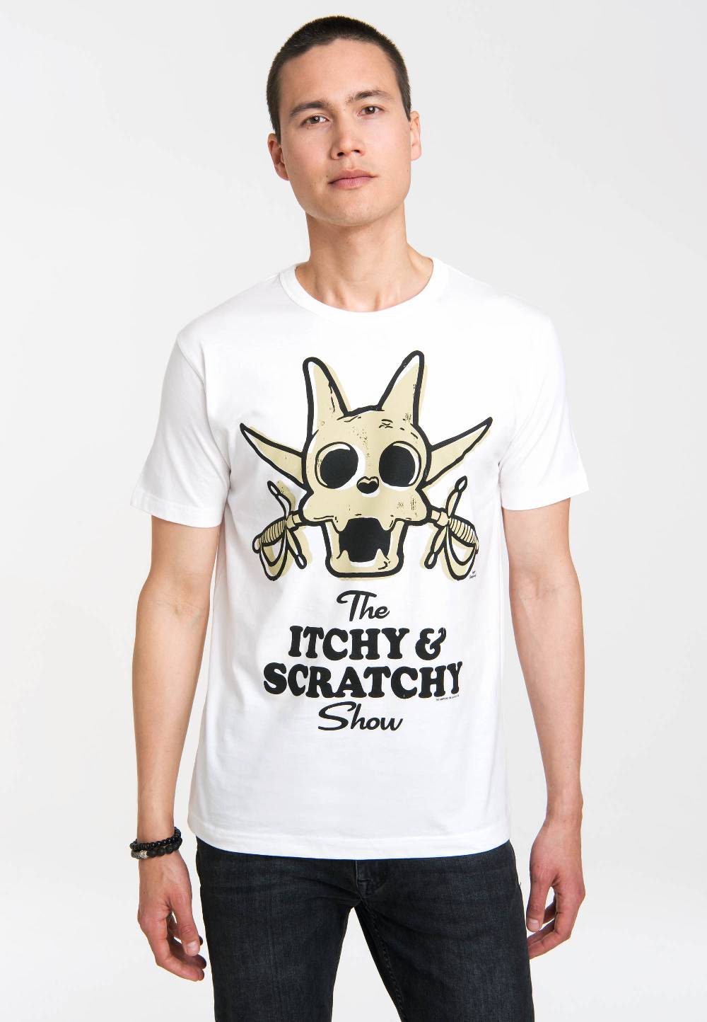 Logoshirt The Simpsons - Itchy & Scratchy Show - Scratchy - T-Shirt Print - Herren