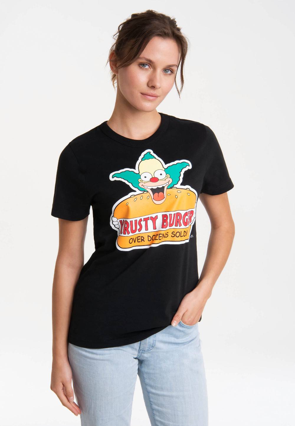 Logoshirt The Simpsons - Krusty Der Clown - Krusty Burger - T-Shirt Print - Damen