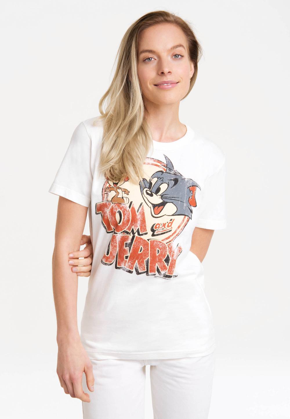 Logoshirt Tom & Jerry Logo - T-Shirt Vintage - Print - Damen