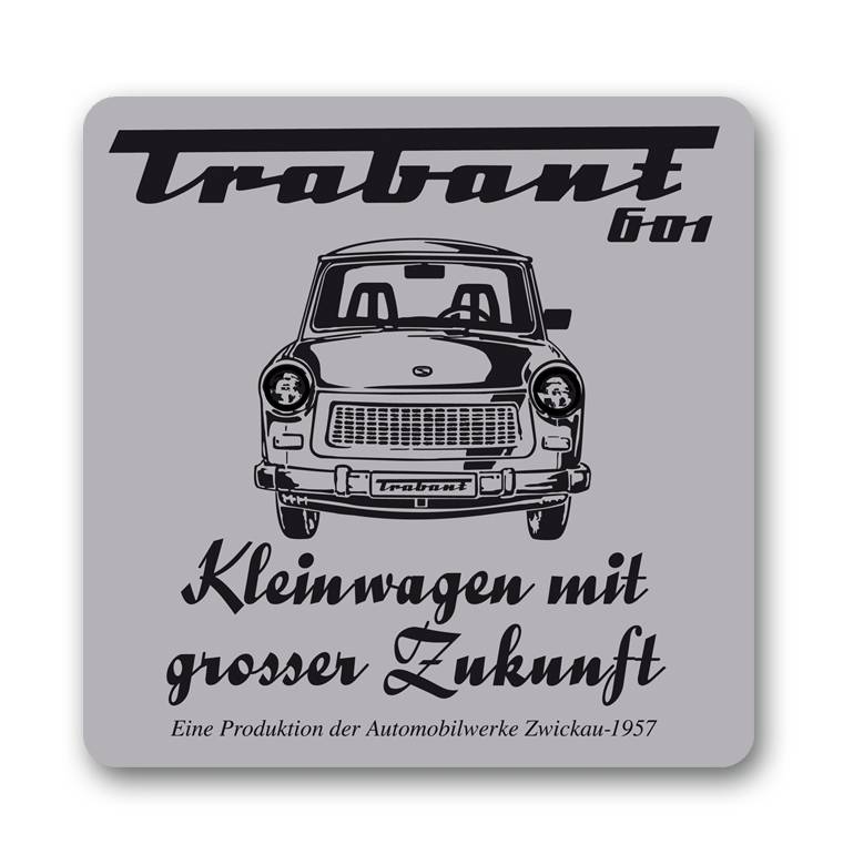 Logoshirt Trabant 601 - Kleinwagen mit grosser Zukunft - Untersetzer