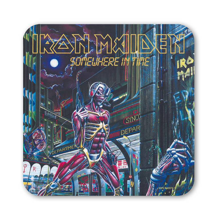 Logoshirt Untersetzer Iron Maiden - Somewhere In Time Logoshirt Untersetzer Iron Maiden - Somewhere In Time