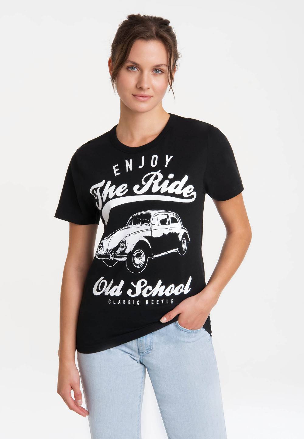 Logoshirt VW - Käfer - Enjoy The Ride - T-Shirt Print - Damen