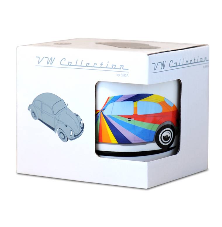 Logoshirt VW - Käfer - Streifen - Love That Bug - Kaffeebecher