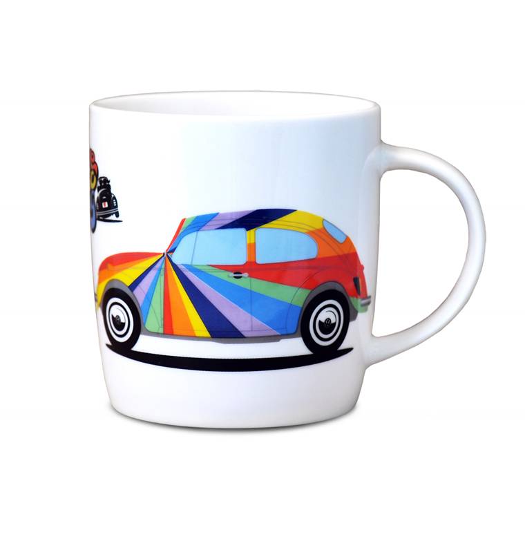 Logoshirt VW - Käfer - Streifen - Love That Bug - Kaffeebecher