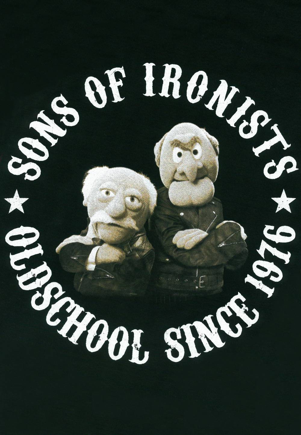 Logoshirt Waldorf & Statler - Sons Of Ironists - The Muppets - T-Shirt Print - Herren
