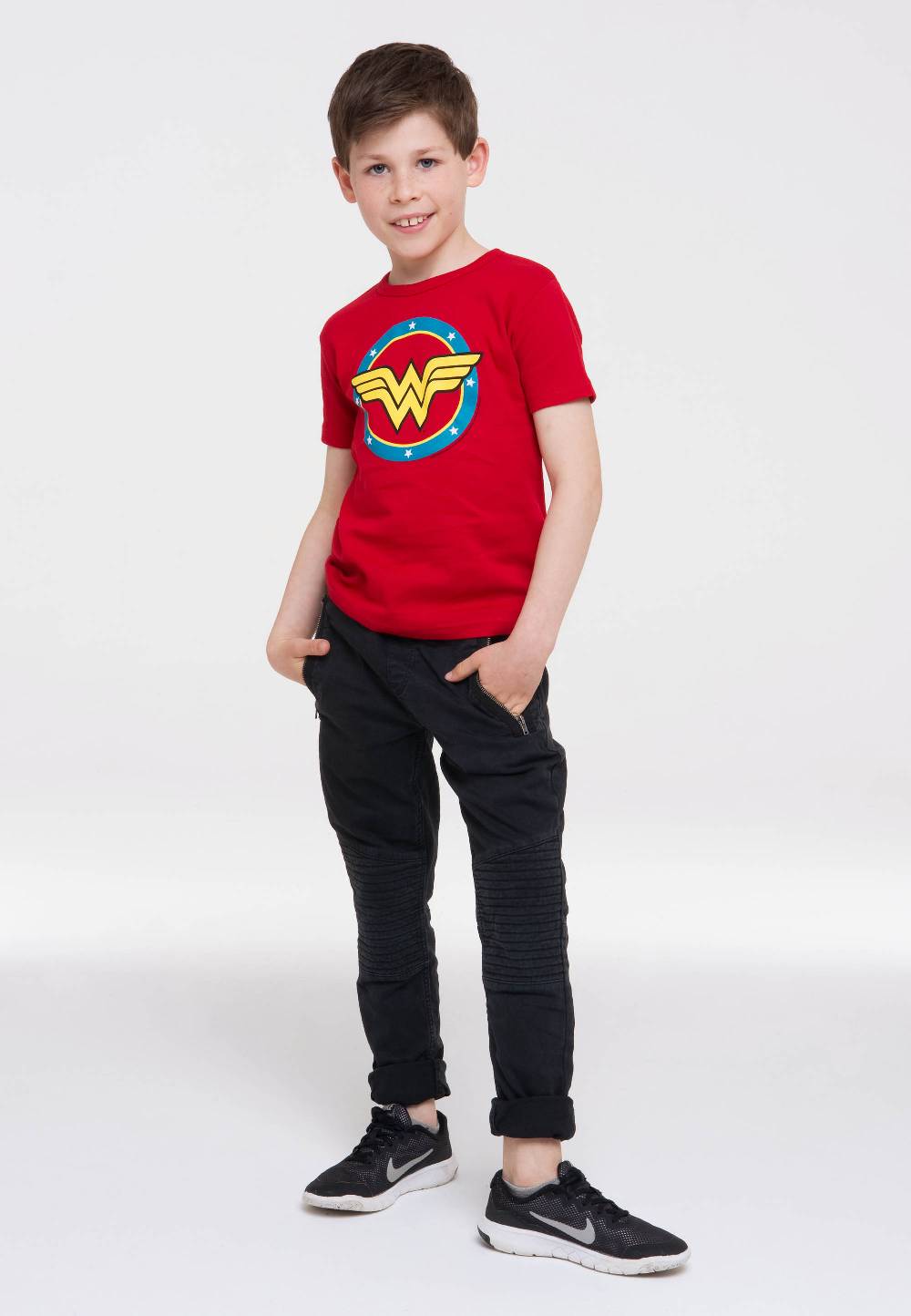 Logoshirt Wonder Woman - Circle Logo - DC Comics - T-Shirt Print - Kinder