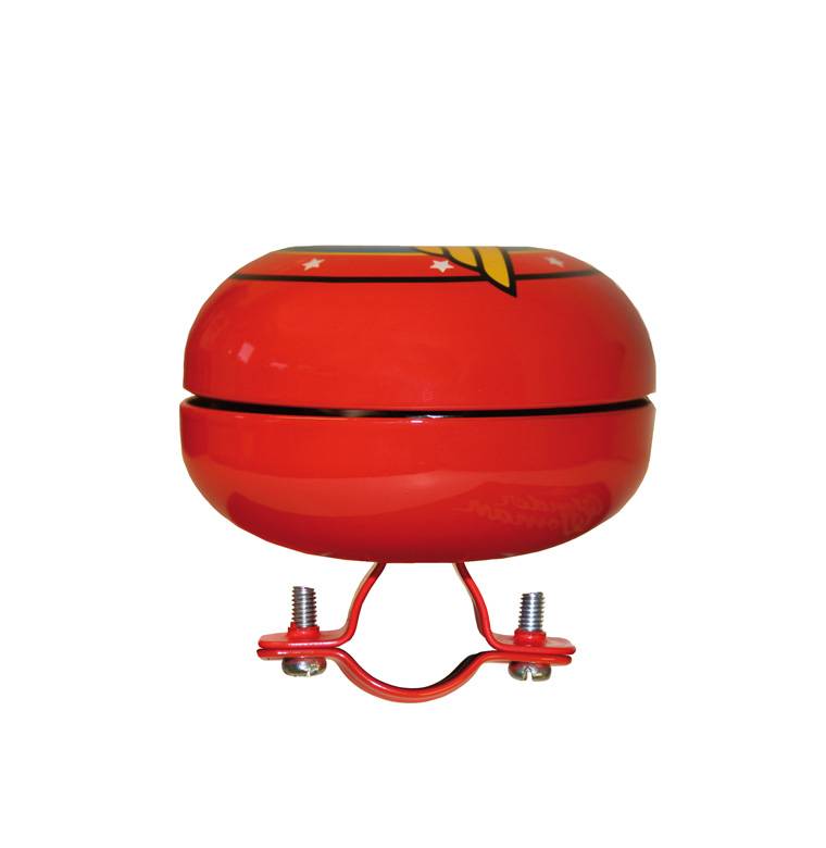 Logoshirt Wonder Woman - Logo - DC Comics - Fahrradklingel Retro - Groß - Ø 80 Mm - Rot