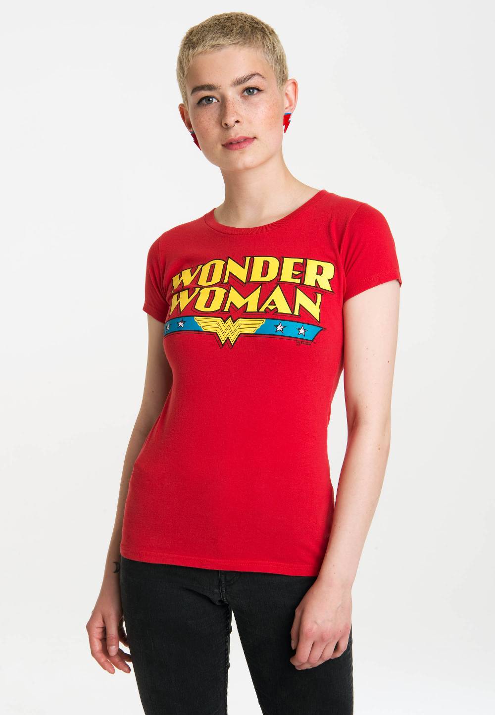Logoshirt Wonder Woman - Logo - DC Comics - Vintage - T-Shirt Print - Damen