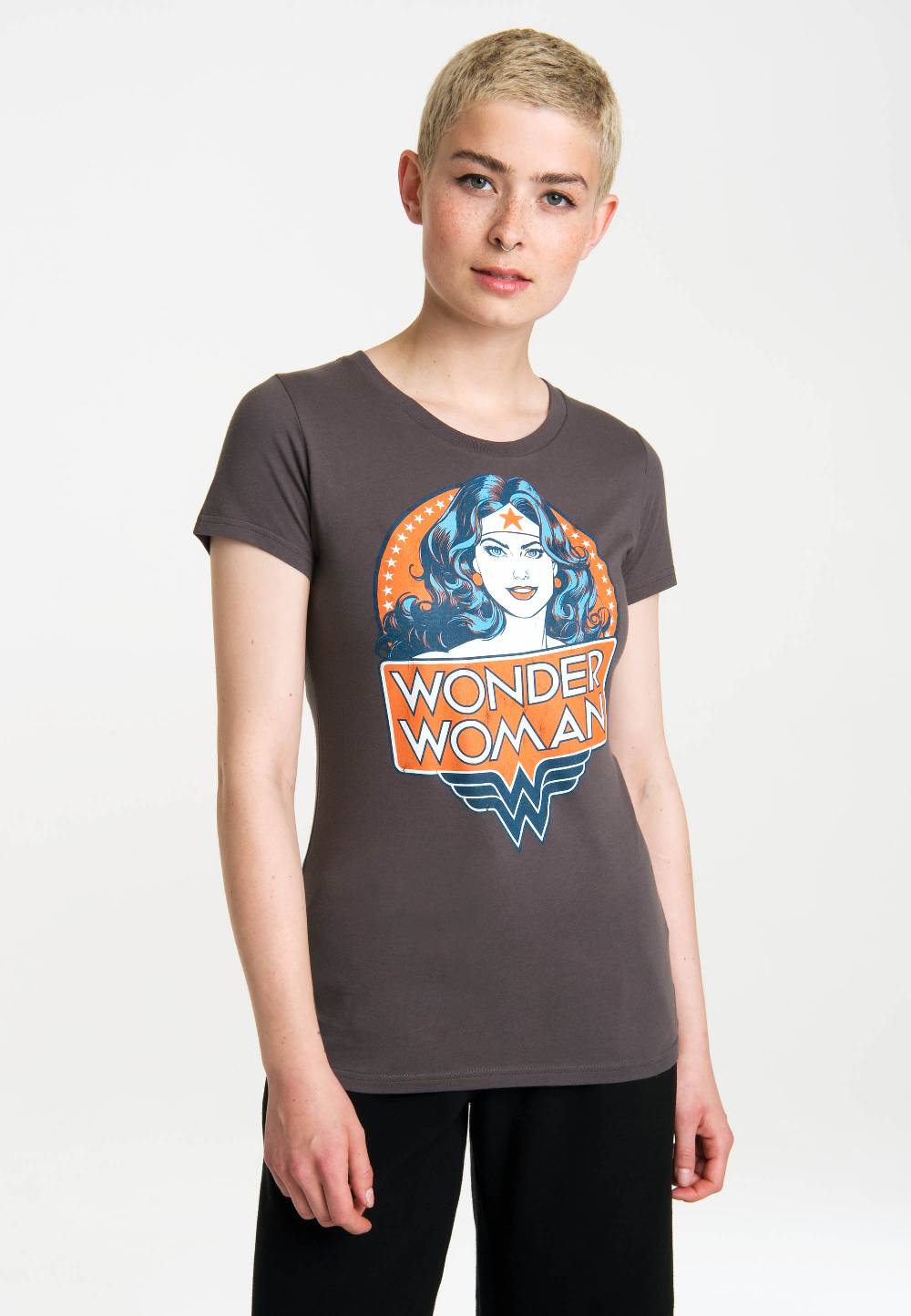Logoshirt Wonder Woman - Portrait - DC Comics - T-Shirt Print - Damen