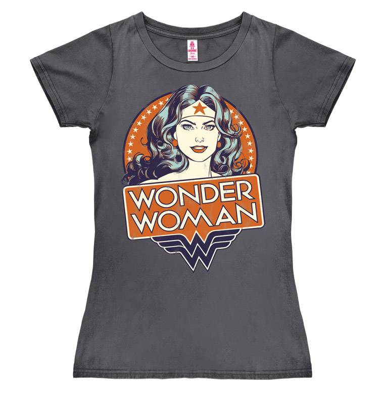 Logoshirt Wonder Woman - Portrait - DC Comics - T-Shirt Print - Damen