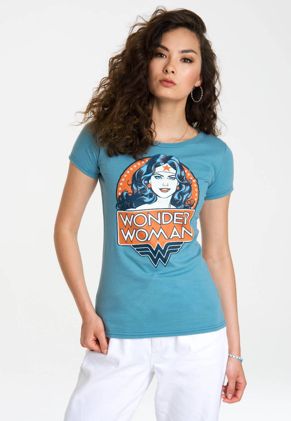 Logoshirt Wonder Woman - Portrait - DC Comics - Vintage - T-Shirt Print - Damen