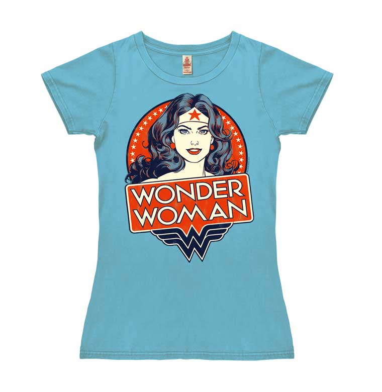 Logoshirt Wonder Woman - Portrait - DC Comics - Vintage - T-Shirt Print - Damen