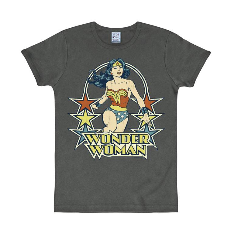 Logoshirt Wonder Woman - Sterne - DC Comics - T-Shirt Print - Damen