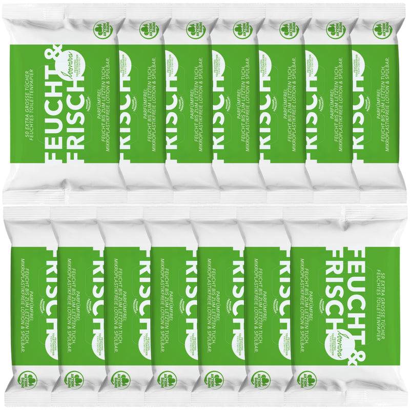 Loovara BIG BOX - FEUCHTES TOILETTENPAPIER - BUBBLE GUM / PEACH / PARFÜMFREI