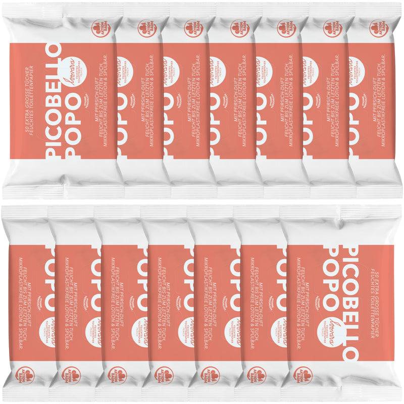 Loovara BIG BOX - FEUCHTES TOILETTENPAPIER - BUBBLE GUM / PEACH / PARFÜMFREI