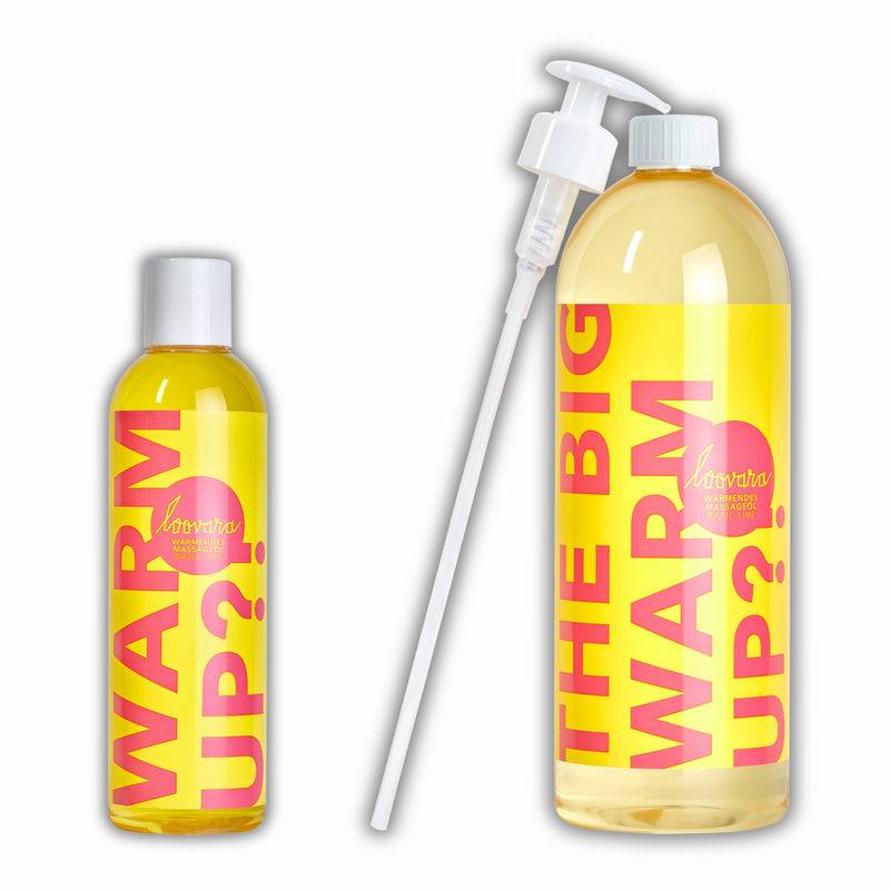 Loovara WARM UP?! WÄRMENDES MASSAGEÖL (250ml / 1000ml)