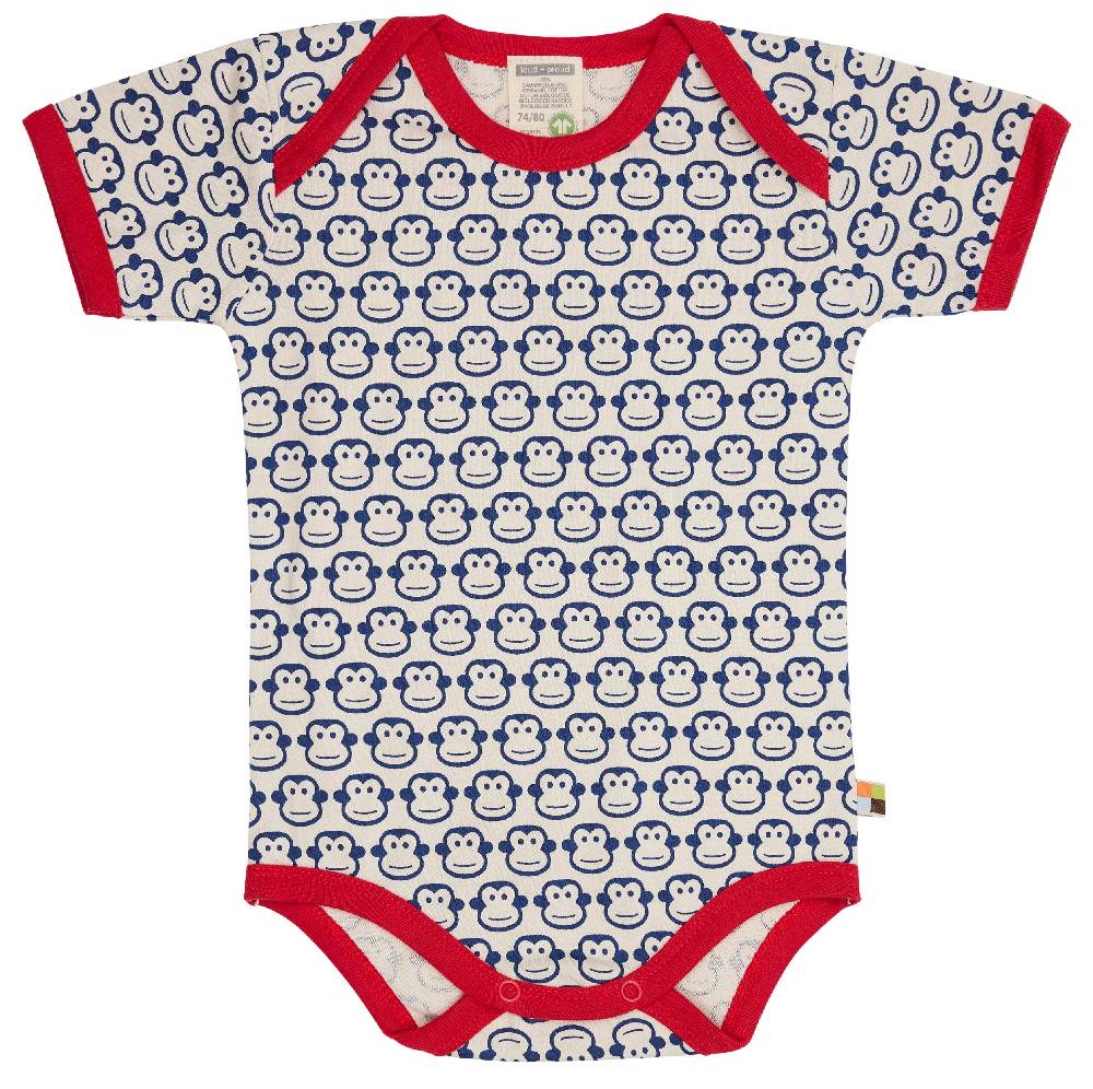 Loud Proud Body Kurzarm mit Druck Affen