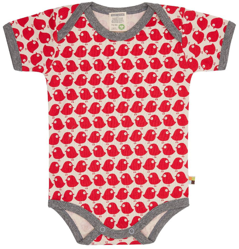 Loud Proud Body Kurzarm mit Druck Vögel