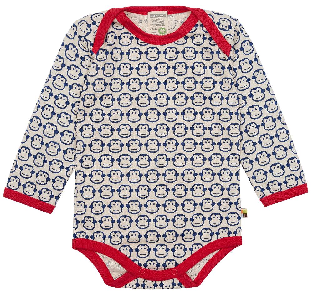 Loud Proud Body Langarm mit Druck Affen