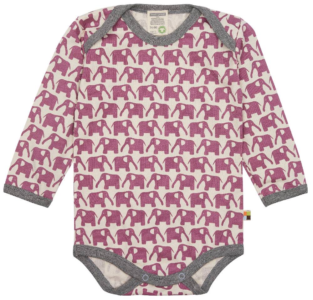 Loud Proud Body Langarm mit Druck Elefanten