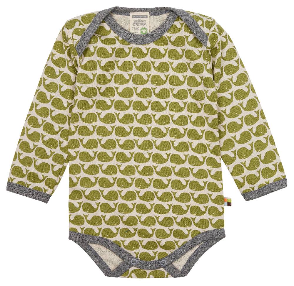 Loud Proud Body Langarm mit Druck Wale